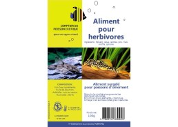 Spécial herbivore - Blister 100 gr - Blister 100 gr - Comptoir du Poisson exotique