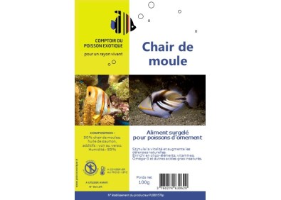 Chair de moule - Blister 100 gr - Blister 100 gr - Comptoir du Poisson exotique