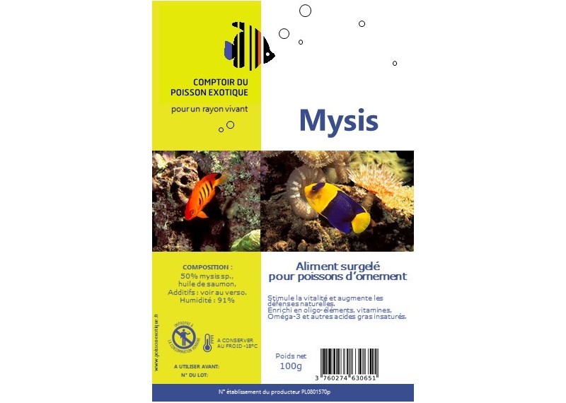 Mysis - Blister 100 gr - Blister 100 gr - Comptoir du Poisson exotique