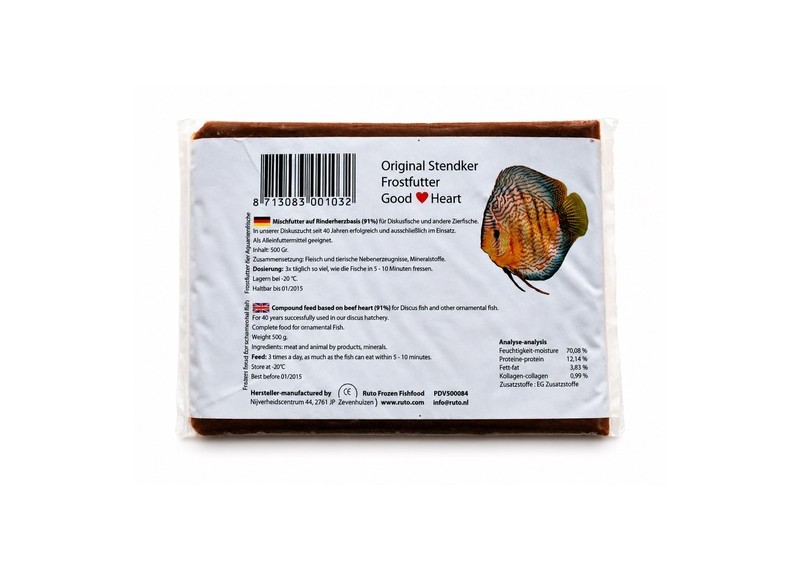 Discus food Stendker - Plaque 500 gr